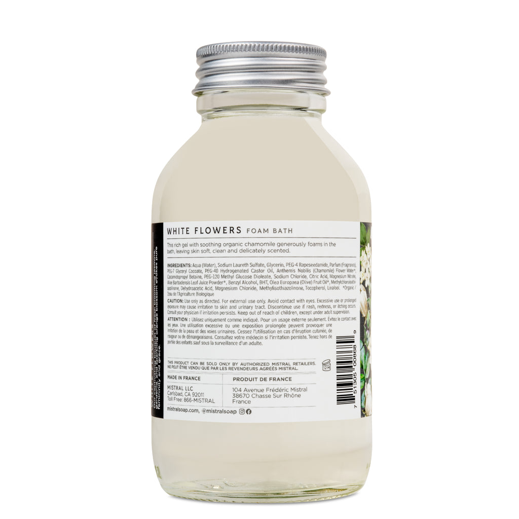 White Flowers Foam Bath