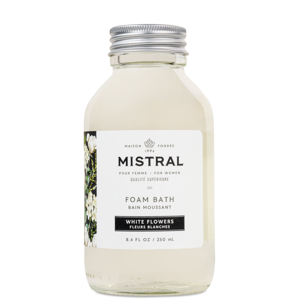 White Flowers Foam Bath