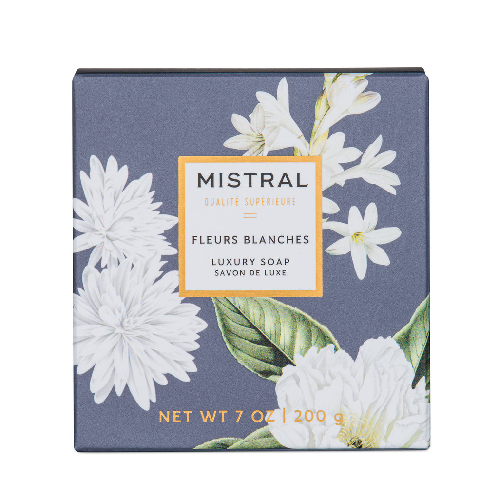 Luxe Square Bar Soap Fleurs Blanches
